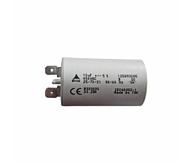 Capacitor de Partida 10uF x 450Vac 50/60Hz Plástico Faston Epcos 