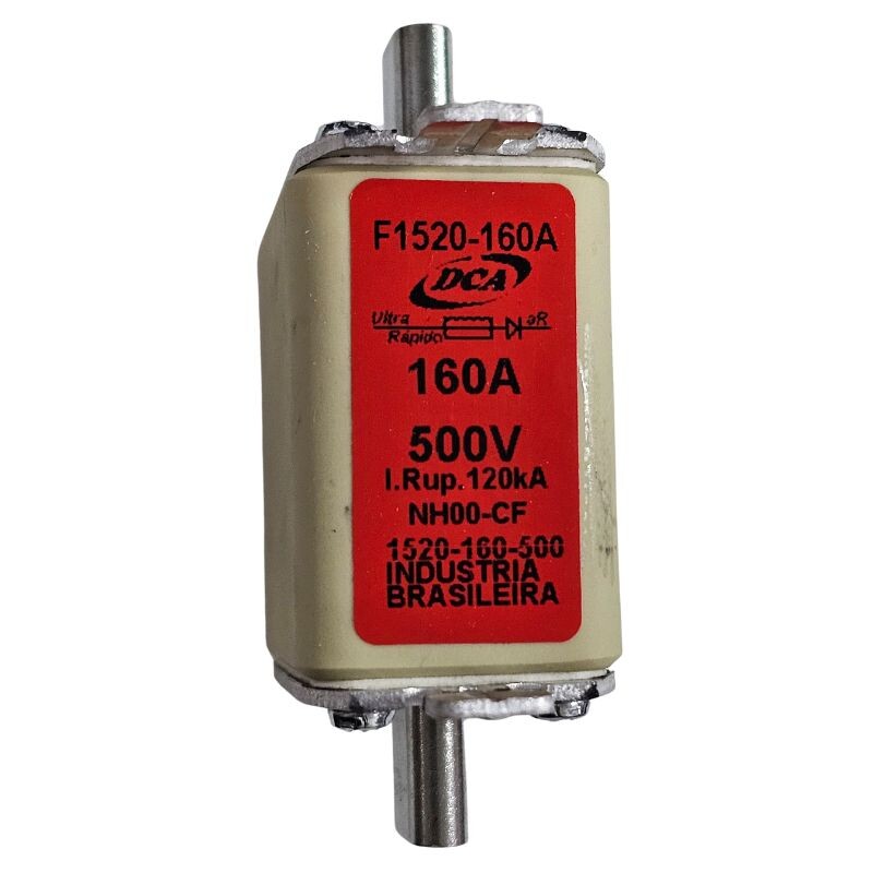 Fusível 160A 500V NH00-CF 1520-160-500 Ultra Rápido Dca