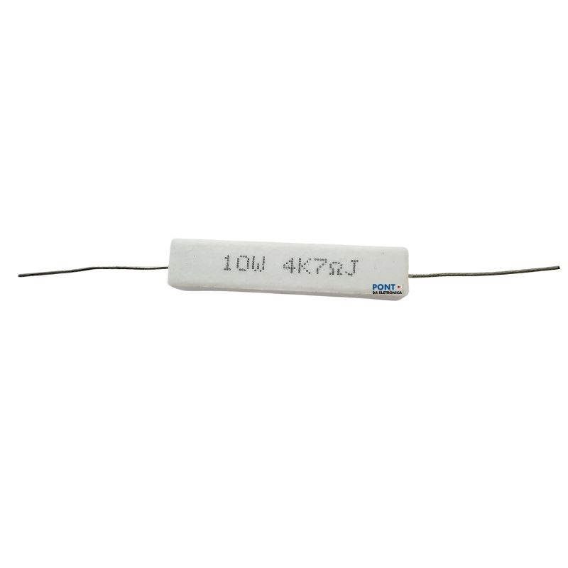 Resistor 4K7 10W 5% Porcelana