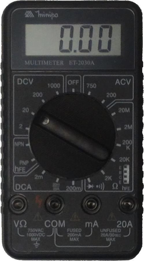 Multímetro Digital Minipa ET2030A