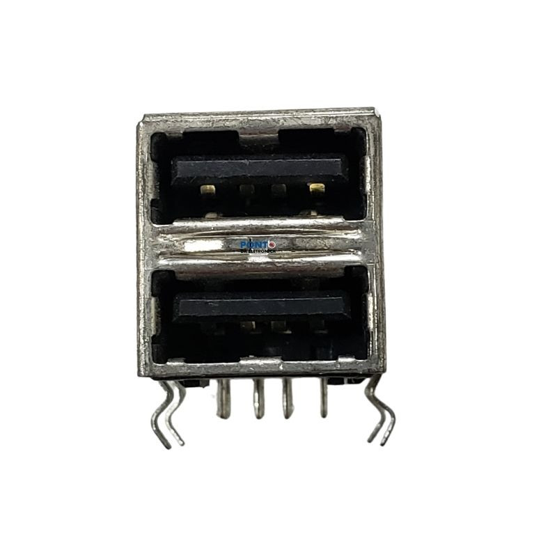 Conector USB Fêmea Duplo Foxconn Kit 5pçs