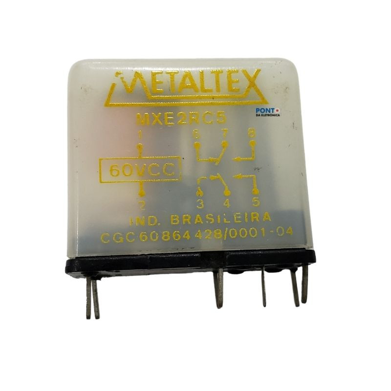 Rele MXE2RC5 60Vcc Metaltex