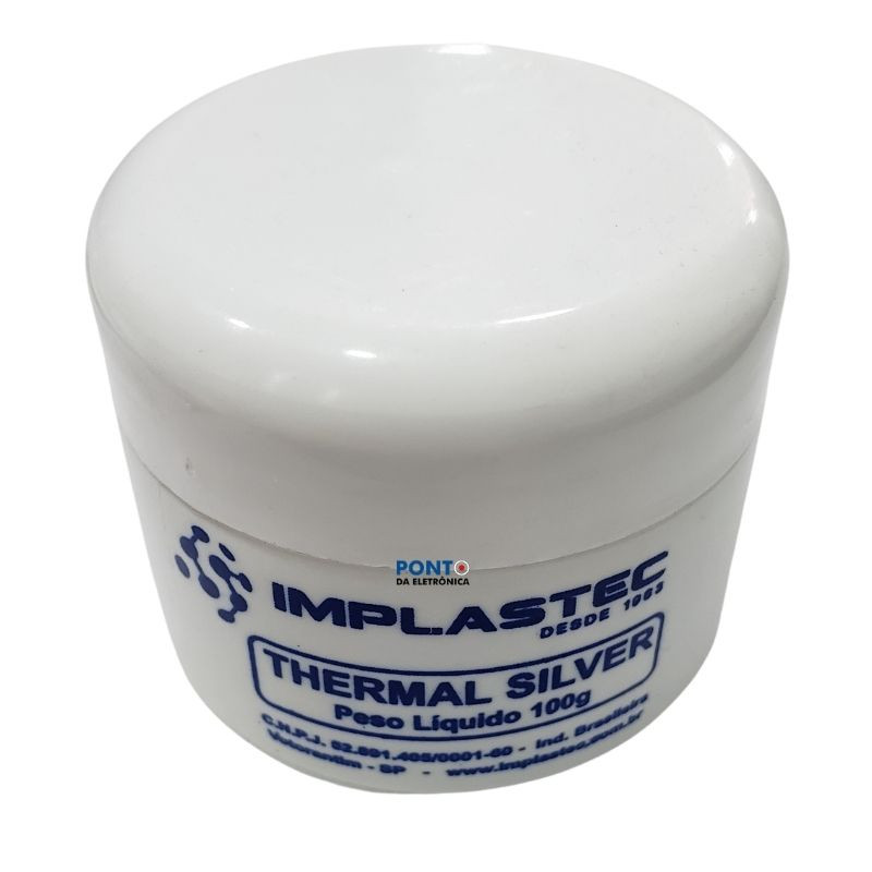 Pasta Térmica Com Prata Thermal Silver 100G Implastec