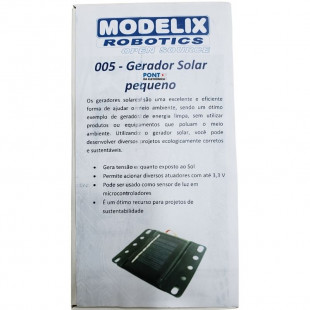 Painel Solar de Energia Pequeno 3,3V 30MA 005 Modelix