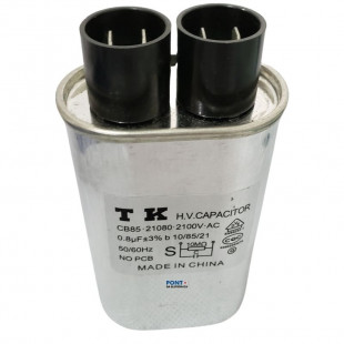 Capacitor Para Micro-Ondas 0.8uF x 2100Vac 50/60Hz CB85 TK