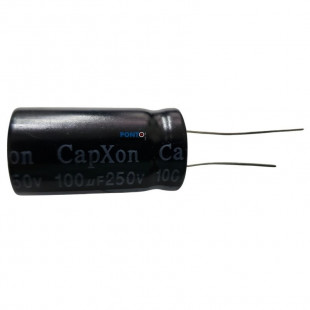 Capacitor Eletrolitico 100uF x 250V RD 105º Capxon