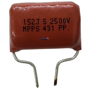 Capacitor Poliéster 1K5 X 2K5 = 152JS2500V
