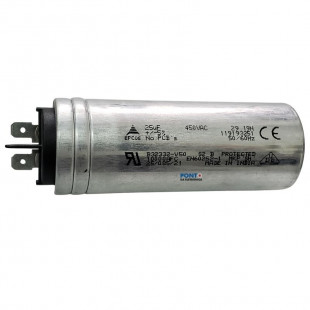 Capacitor Polipropileno 25uF x 450Vac 50/60Hz Alumínio Faston Epcos