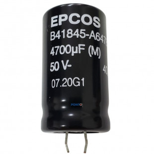 Capacitor Eletrolítico 4700uF x 50V RD 85º Snapin Epcos