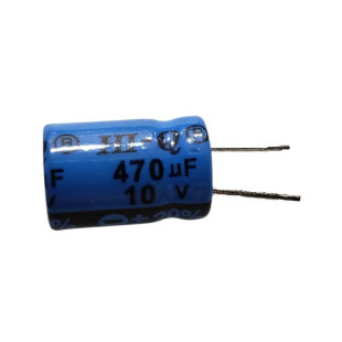 Capacitor  Eletrolítico 470uF x 10V 85º HI-Q