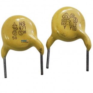 Capacitor Ceramico 470PF = NS471 5D 560-2 565-1LL2Y Y Amarelo