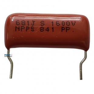 Capacitor Poliester 680PF X 1K6 = 681J S1600V