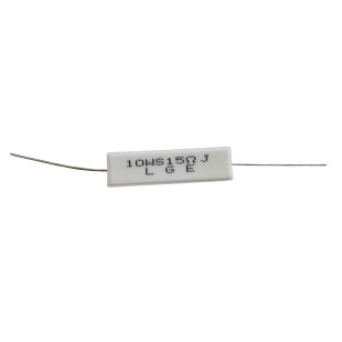 Resistor 15R 10W 5% Axial Porcelana