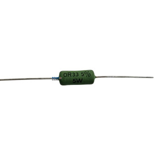 Resistor 0R33 5W 5% Verde