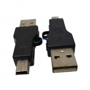 Adaptador USB A Macho x Mini USB 5 Pinos
