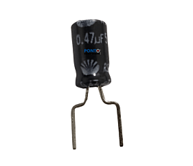 Capacitor Eletrolítico 0,47uF x 50V RD 85º Mini 