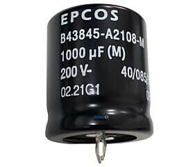 Capacitor Eletrolítico 1000uF x 200V RD 85º Snapin Epcos