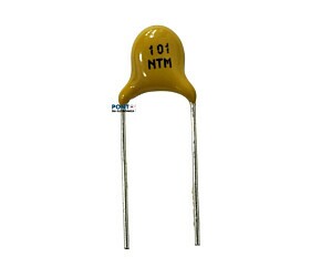 Capacitor Cerâmico 100PF x 3KV = 101 NTM