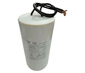 Capacitor Polipropileno 100uF x 250V Plástico Fio TK