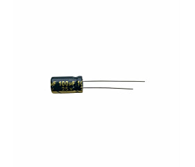 Capacitor Eletrolítico 100uF x 25V RD 105° Hyncdz