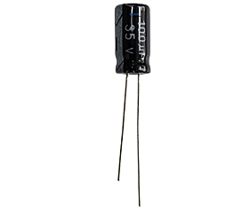 Capacitor Eletrolítico 100uF x 35V RD 105º Jwco