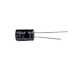 Capacitor Eletrolítico 100uF x 63V RD 105º Hyncdz