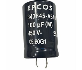 Capacitor Eletrolítico 100uF x 450V RD 85º Snapin Epcos
