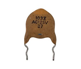 Capacitor Cerâmico 10K x 125V = 103Z AC125V 