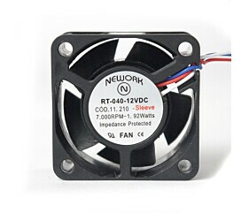 Cooler 40 x 40 x 20MM 12V 7000RPM 1.92W 3 Fios RT-040 11.210