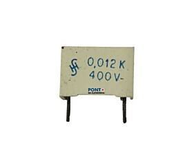 Capacitor Poliéster 12NF x 400V 10% = 0,012 K 400V