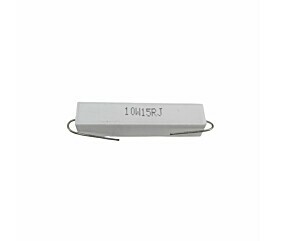 Resistor 15R 10W 5% Axial Porcelana = 10W15RJ