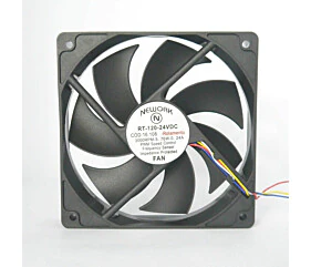 Cooler 12x12x25MM 24V Com Rolamento RT-120 4 Fios