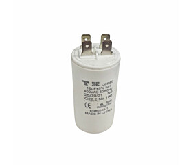 Capacitor de Partida 16uF x 400Vac 50/60Hz Plástico Faston CBB60 TK