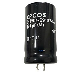 Capacitor Eletrolítico 180uF x 400V