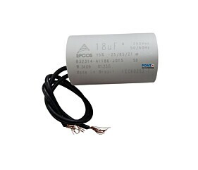 Capacitor Polipropileno 18uF x 250Vac 50/60Hz Plástico Fio Epcos