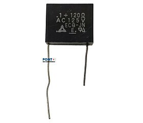 Capacitor Poliéster 1 + 120R AC 125