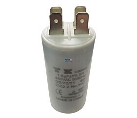 Capacitor Polipropileno 1,5uF x 450Vac Plástico Faston CBB60 TK