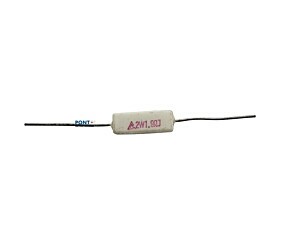 Resistor 1R9 2W 5% Porcelana Branca