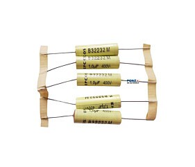 Capacitor Poliéster 1uF x 400V Axial Série B32232M Epcos 