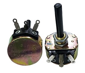 Potenciometro de Fio 200R 4W 10% EIXO Plastico 37MM