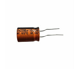 Capacitor Eletrolítico 2200uF x 10V RD 105º Axial 1