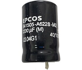 Capacitor Eletrolitico 2200uF x 50V RD 105º Snapin Epcos