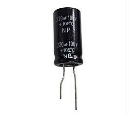 Capacitor Eletrolítico 220uF x 100V RD 105° NP 1