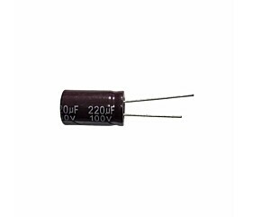 Capacitor Eletrolítico 220uF x 100V RD 105° Secon 1