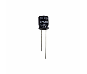 Capacitor Eletrolítico 220uF x 35V RD 105º B41856 Epcos 1
