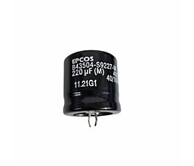 Capacitor Eletrolítico 220uF x 400V RD 105º Snapin 30DX30A B43504-S9227-M Epcos 1