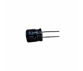 Capacitor Eletrolítico 220uF x 6,3V RD 85º Mini 1