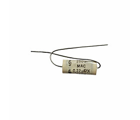 Capacitor Poliéster 220K x 250V Axial 10% = 0.22uF/K 250V MAC Siemens