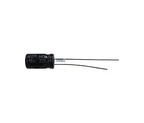 Capacitor Eletrolítico 220uF x 16V RD 85º Hitano