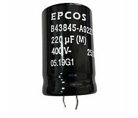 Capacitor Eletrolitico 220uF x 400V RD 85º Snapin Epcos